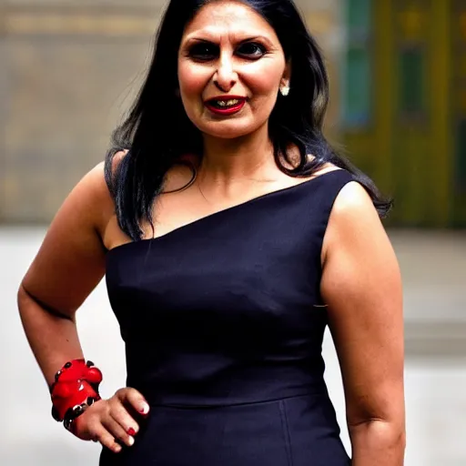 Image similar to Priti Patel as a vampire