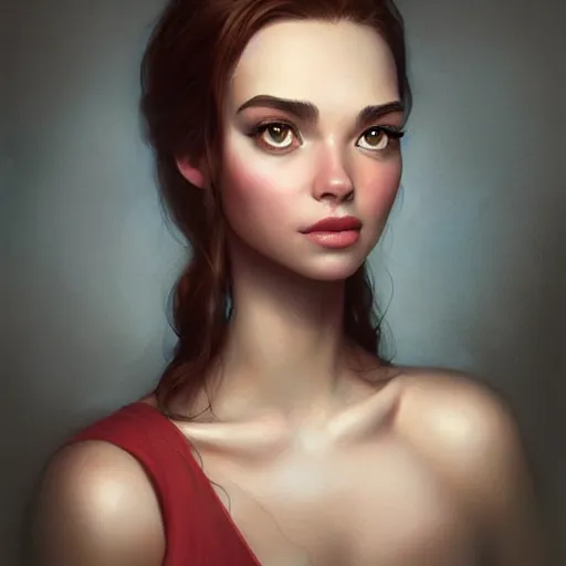 Image similar to portrait Pixar style by Stanley Artgerm and Tom Bagshaw