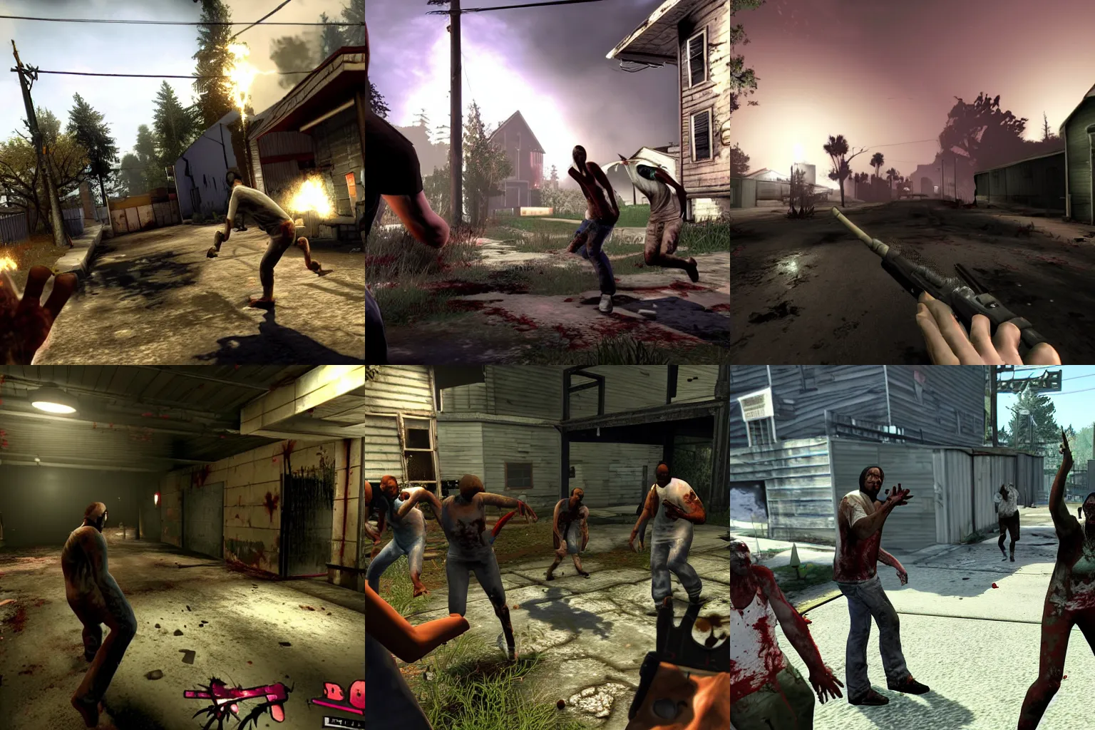 Prompt: A screenshot of the video game Left 4 Dead 2