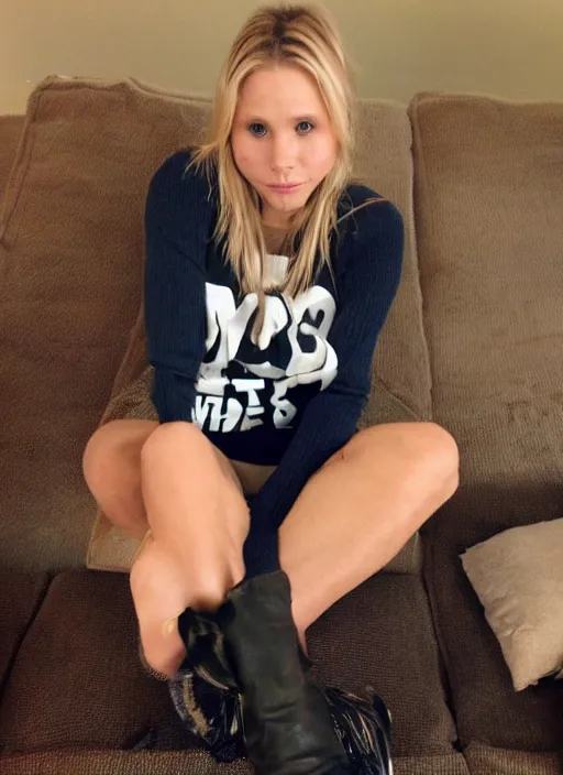 Prompt: first person perspective, 9 0 degrees field of view, pov!!!!!!!!, sexy kristen bell sitting!! on my lap!!