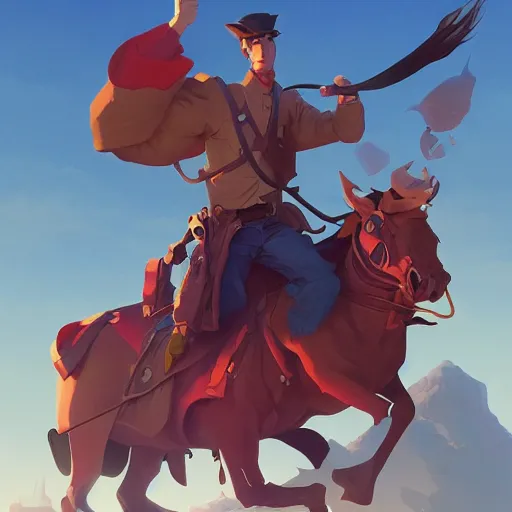 Image similar to hero world blazing saddles, behance hd by jesper ejsing, by rhads, makoto shinkai and lois van baarle, ilya kuvshinov, rossdraws global illumination