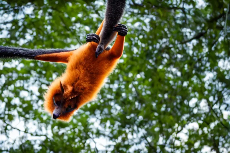 Image similar to Flying Fox, Animal photography, professional photo, 8k