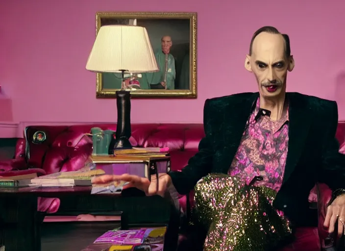 Image similar to a still from the new madcap john waters movie, 4 k