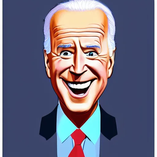 Prompt: joe biden charicature by disney pixar