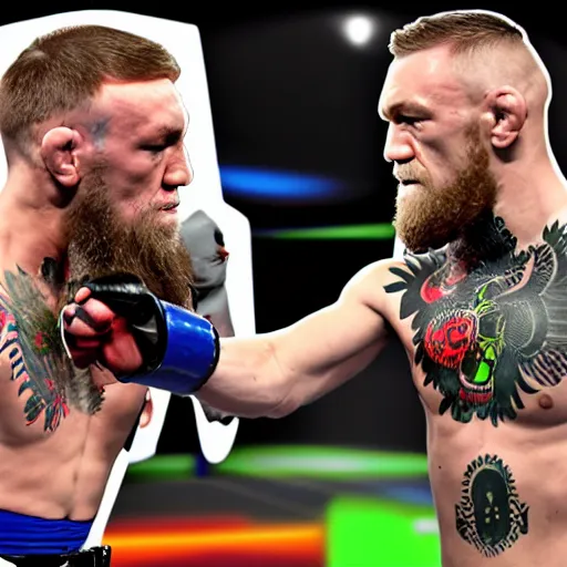 Prompt: conor mcgregor vs battlebot