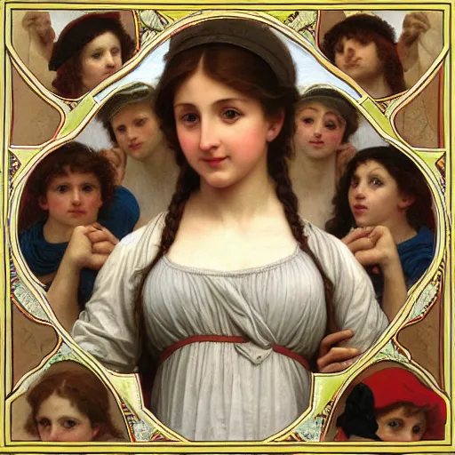 Prompt: Where's Waldo, in the style of Bouguereau