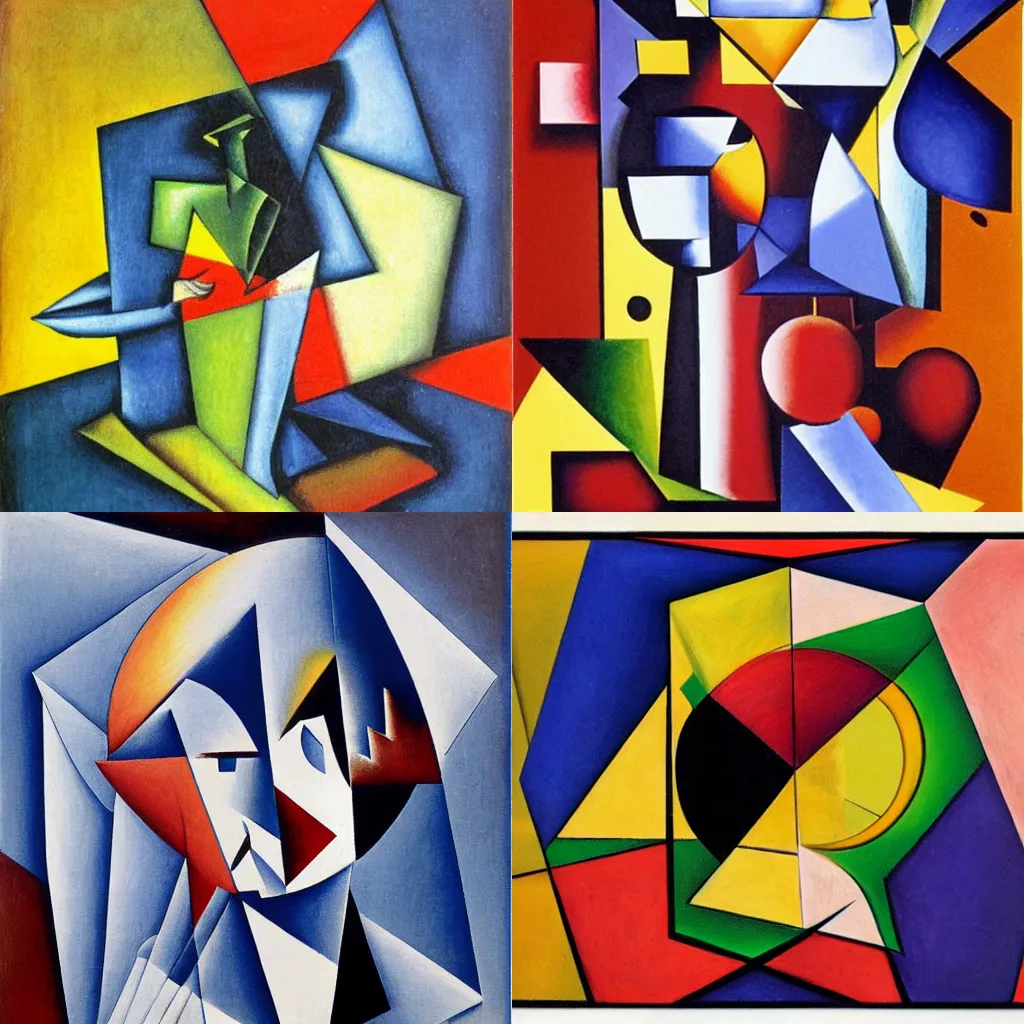 Prompt: a dream within a dream, cubism