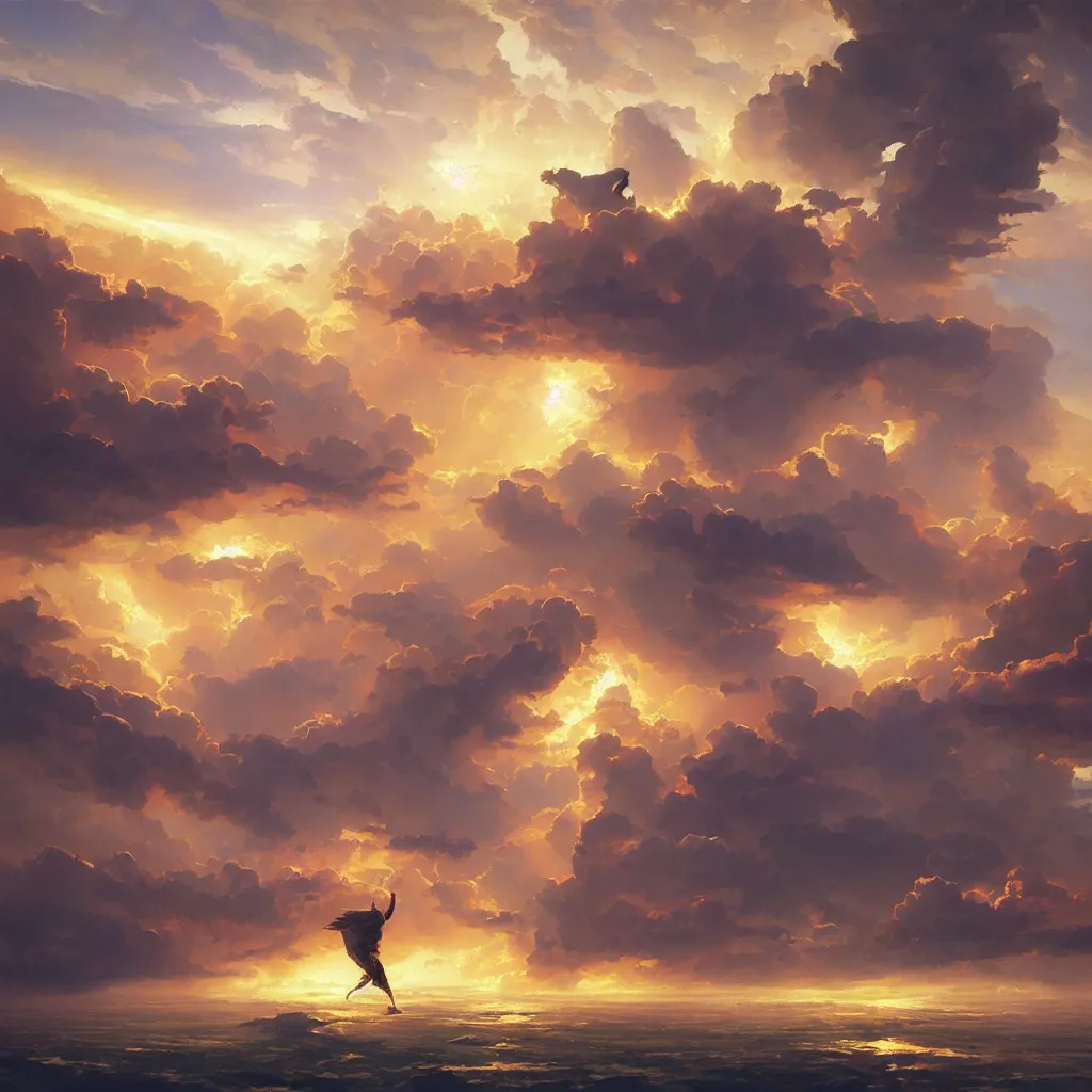 Prompt: a sending down [ of the revelation ] from him who created the earth and the lofty heavens, overdetailed art, by greg rutkowski, by rhads, sharp focus