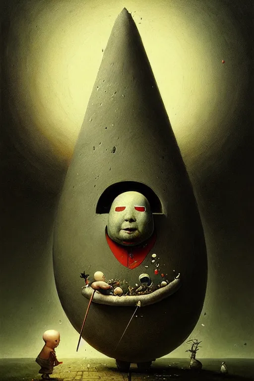 Image similar to hieronymus bosch, greg rutkowski, anna podedworna, painting of humpty dumpty