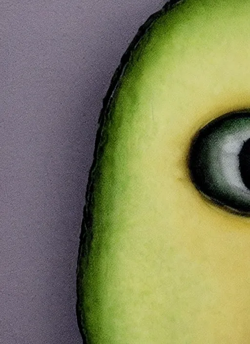 Image similar to portrait of a stunningly beautiful eye, 🥑