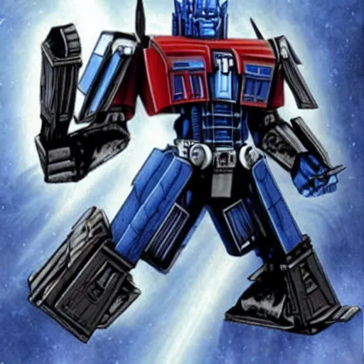 Prompt: Optimus prime is a Jedi