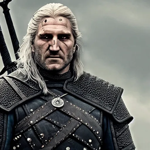 Image similar to Gerard Depardieu as a witcher