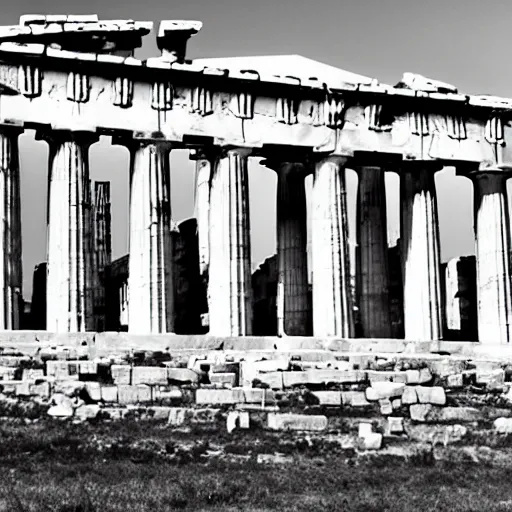 Prompt: the parthenon designed by neutra