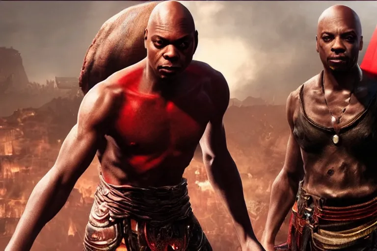 Prompt: dave chapelle in god of war