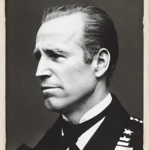 Prompt: civil war photograph of joe biden in uniform, portrait, daguerrotype, sideburns