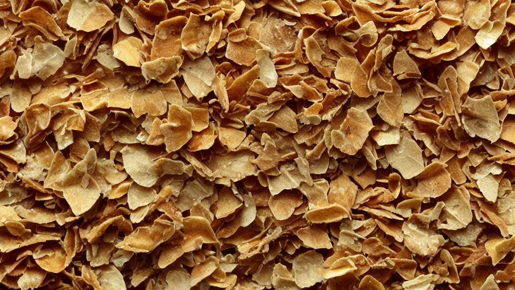 Image similar to rough sandpaper touching downpour of cornflakes