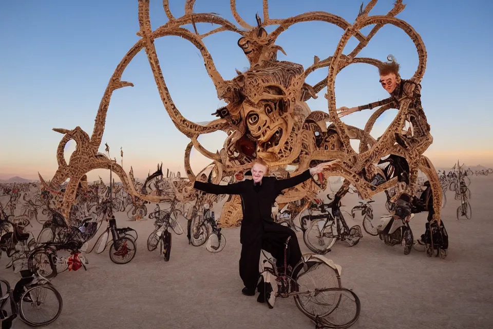 Prompt: Danny Elfman at Burning Man