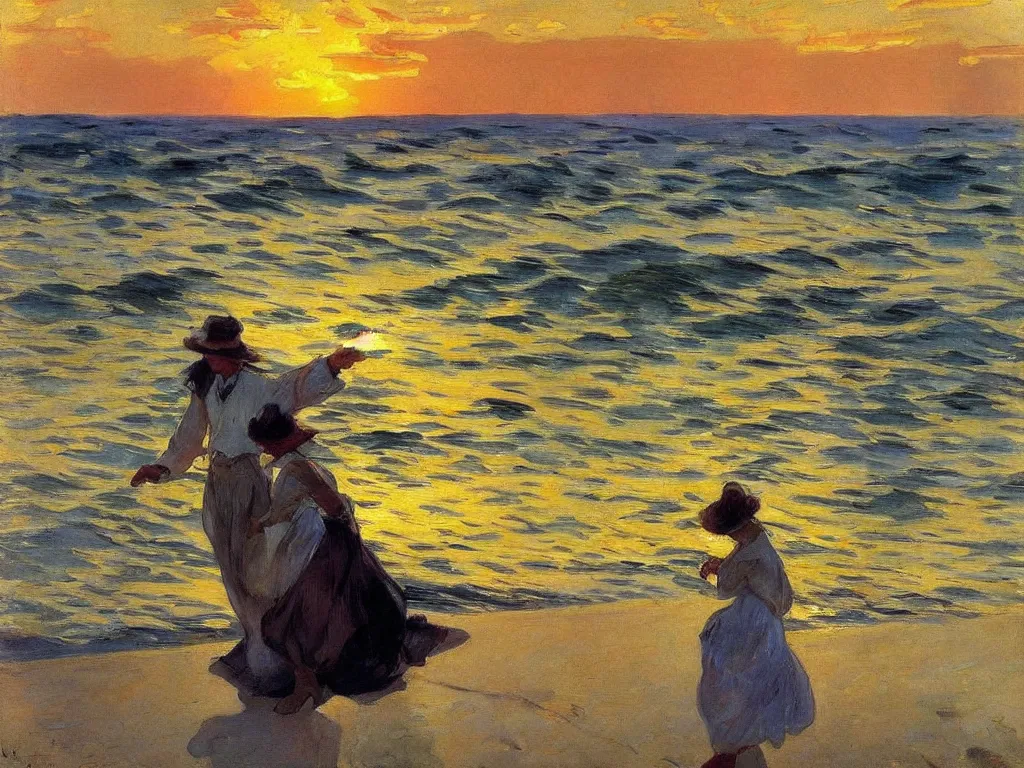 Image similar to 🌅 by joaquin sorolla