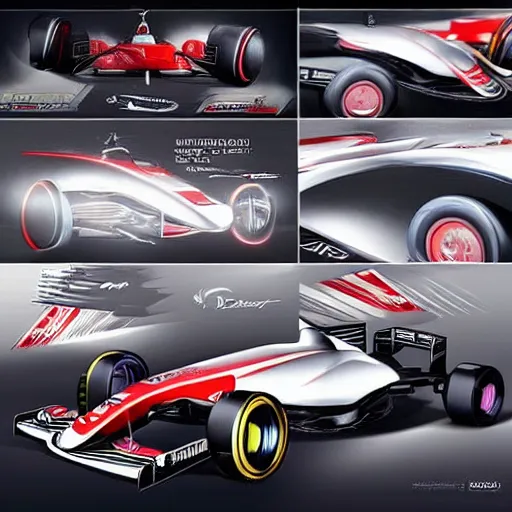 Prompt: dynamic formula one cars concept, digital art trending on artstation and behance