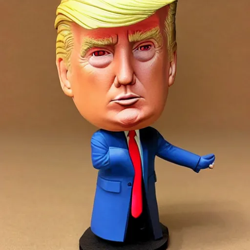 Prompt: gigachad bobblehead donald trump