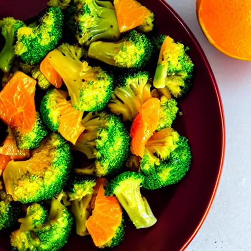 Image similar to orange broccoli on a plate