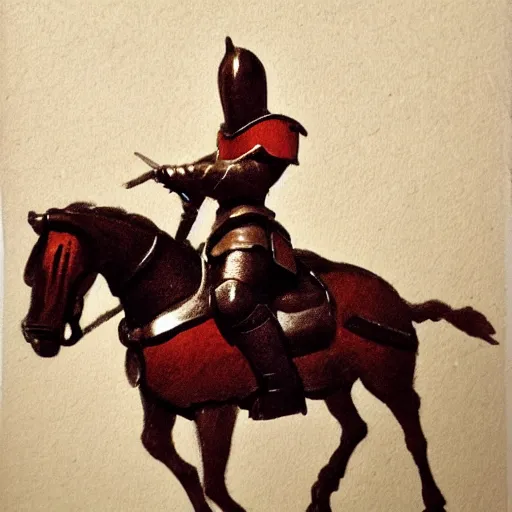 Image similar to knight on horseback