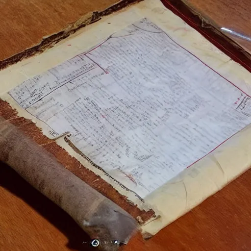 an old, worn parchment with the instruction manual for Stable