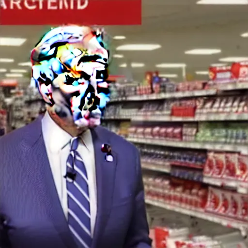 Image similar to Joe Biden at target shopping