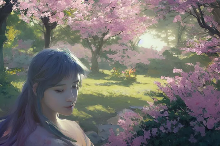 Prompt: portrait of narwhal looking intensely into the camera, sakura trees, sakura season dynamic lighting, landscape, artwork by jeremy lipkin and giuseppe dangelico pino and michael garmash and rob rey and greg manchess and huang guangjian and makoto shinkai, pixiv, 1 0 0 mm