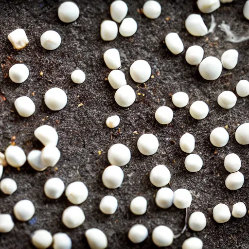 Image similar to many ants eating white candy bar, intricate detail, sharp focus, photorealism, soft diffuse autumn lights, some sunlight ray, dark room wall, canon 5 d 5 0 mm lens