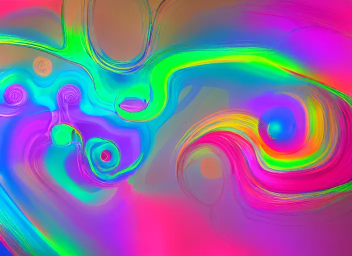 Image similar to twisted organic simulation, abstract paint swirls, bright pastel colors, pyro sim, Houdini, studio lighting, 3D render, grain sim, unreal engine, Houdini, global illumination, CGI, Artstation, vellum sim