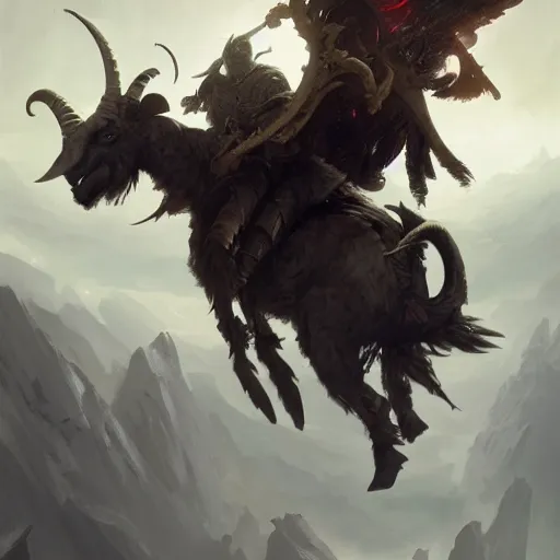 Prompt: balanced scale with a goat and tyrael the archangel, oil painting, tooth wu, greg rutkowski, rpg, dynamic lighting, fantasy art, high contrast, depth of field