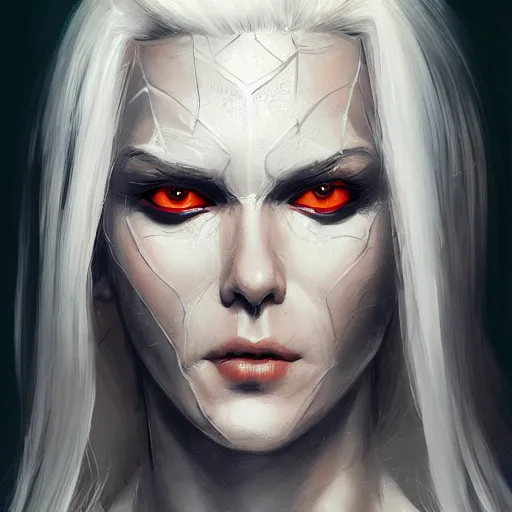 Image similar to full body portrait of white haired girl in spider man suit, super hero, pretty face, very beautiful face, very detailed eyes, webs, highly detailed, digital painting, artstation, concept art smooth, sharp focus, greg rutkowski, artey freytag