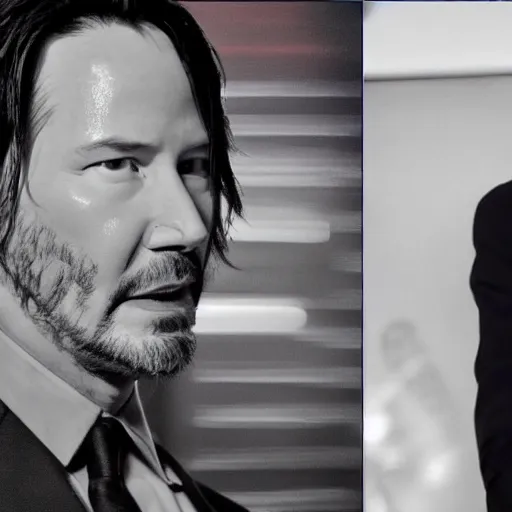 Prompt: Keanu Reeves as President of the United States