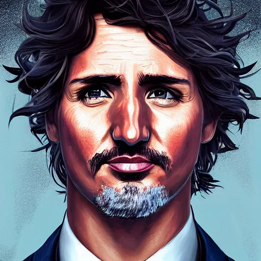 Prompt: portrait justin trudeau blackface!!!, sci - fi and fantasy, intricate highly detailed digital painting, artstation, concept art, smooth and sharp focus, illustration, art by tan zi and ayanamikodon and alphonse mucha and wlop