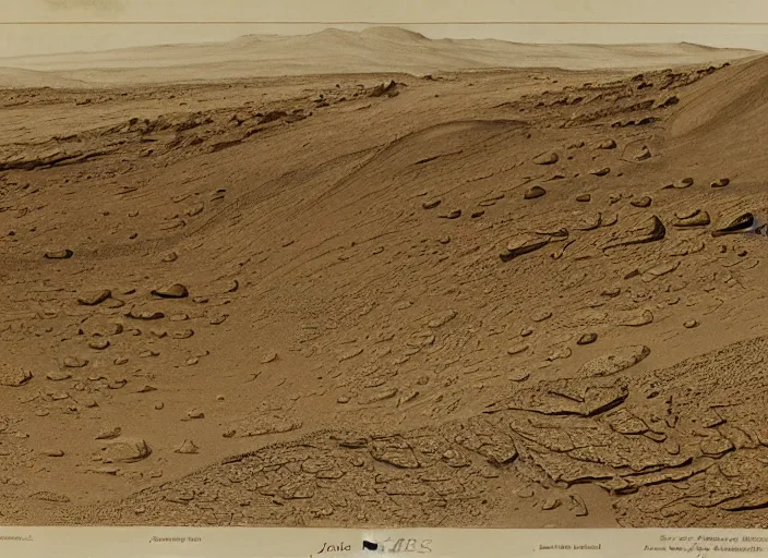 Image similar to the geology of Mars by John Emslie