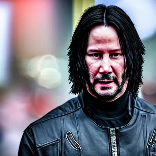 Image similar to keanu reeves as blade, 4 k, high detail, high - resolution photograph, professional photography, ultra - detail