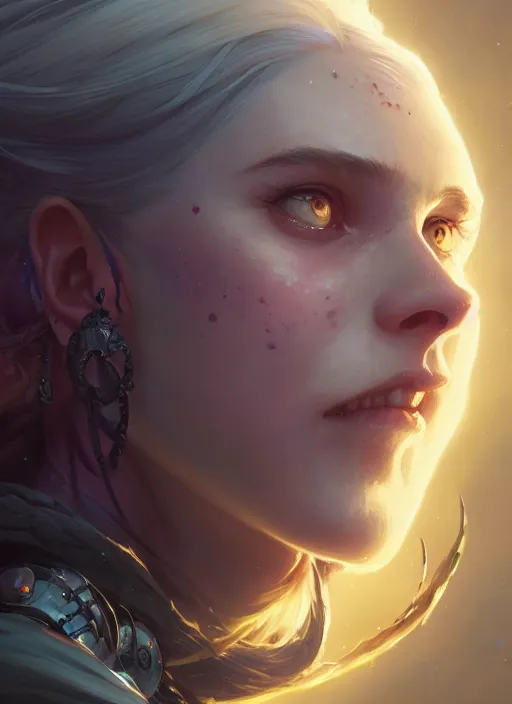 Image similar to Highly detailed portrait of Jinx from Arcane, Stephen Bliss, unreal engine, fantasy art by Greg Rutkowski, Loish, Rhads, ferdinand knab, Makoto Shinkai and Lois van baarle, ilya kuvshinov, rossdraws, Tom Bagshaw, alphonse mucha, global illumination, radiant light, detailed and intricate environment