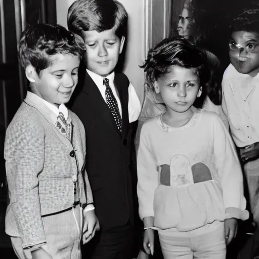 Prompt: John Kennedy birthday party photos