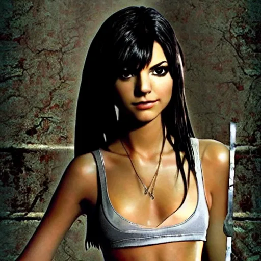 Prompt: victoria justice, silent hill 2