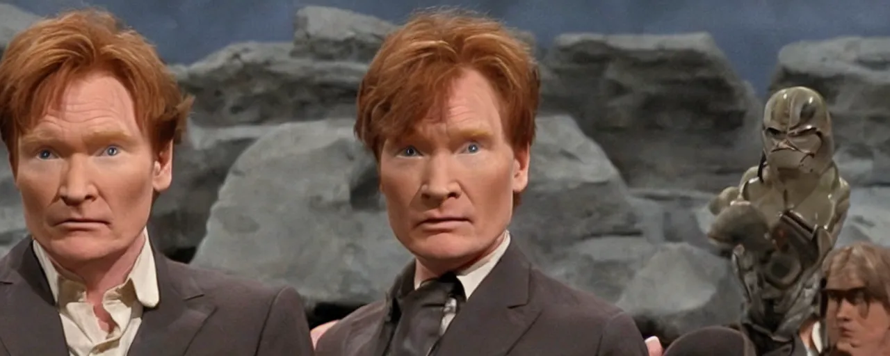 Image similar to conan obrien in star wars episode iv