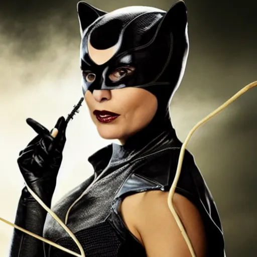 Prompt: alexandra d'addario as catwoman