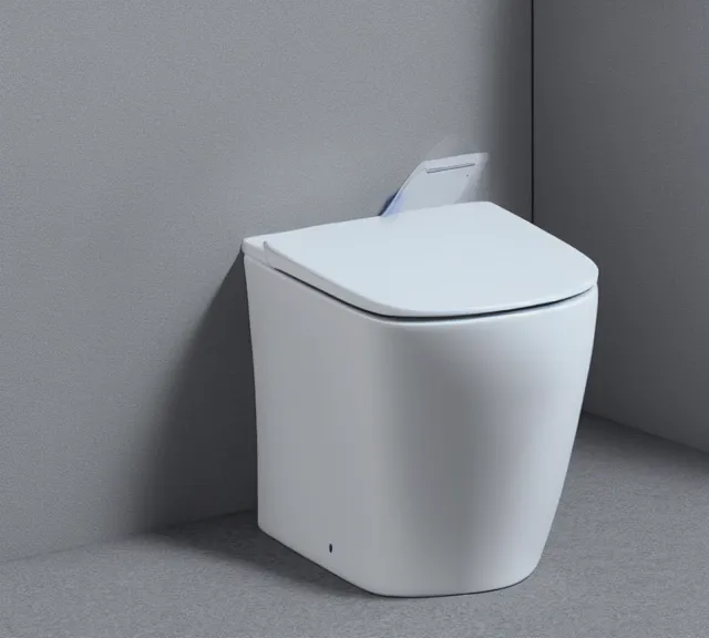 Image similar to a 4 k photorealistic photo product photo of a toilet designed by razer inc.