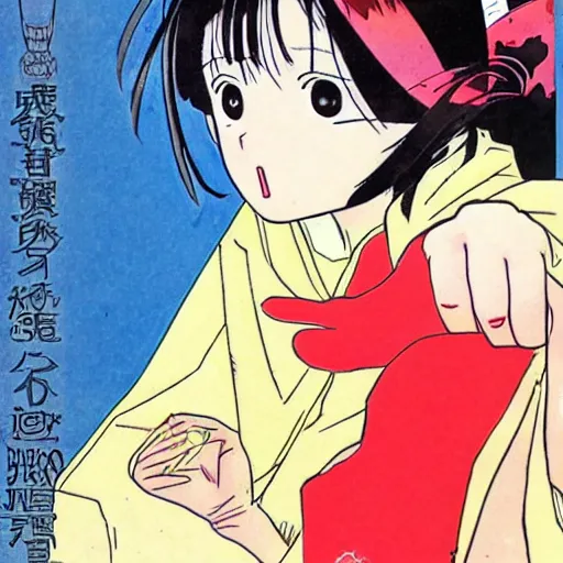 Prompt: a manga cover of a girl by rumiko takahashi