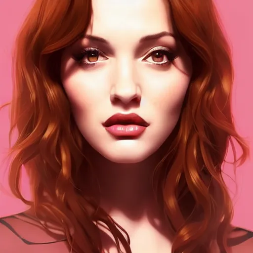 Prompt: a beautiful gina gershon christina hendricks kat dennings instagram model by wlop and ilya kuvshinov and artgerm, symmetrical eyes, aesthetic, gorgeous, stunning, alluring, attractive, artstation, deviantart, pinterest, digital art