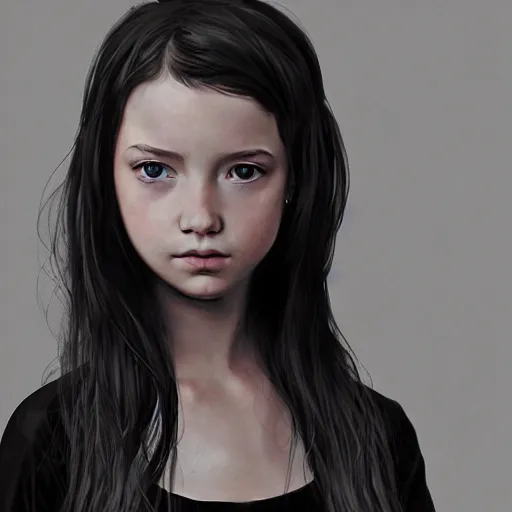 Prompt: artstation young girl, very detailed, , portrait, high contrast