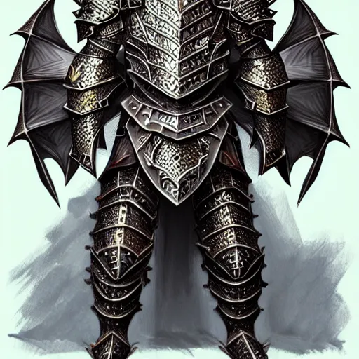 Prompt: a magnificent suit of dragon scalemail armor on an armour stand, d & d, fantasy, intricate, highly detailed, digital painting, artstation, concept art, matte, sharp focus, illustration