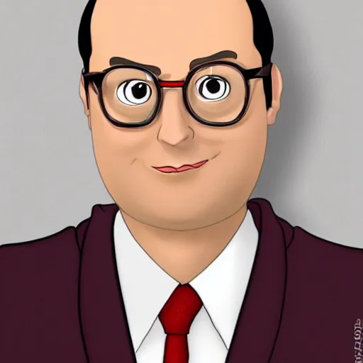 Image similar to buster bluth, from arrested development, animated by hayao miyazaki