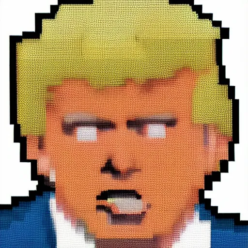 Image similar to trump as 1 6 - bit nintendo character - s 1 5 0