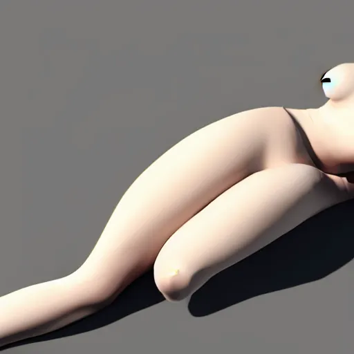 Prompt: feminine hot pale goth woman with tight curvy shiny outfit, photorealistic, sublime, relaxed posture, laying down, 16k, smooth, sharp focus, cgsociety, ArtStation, volumetric lighting